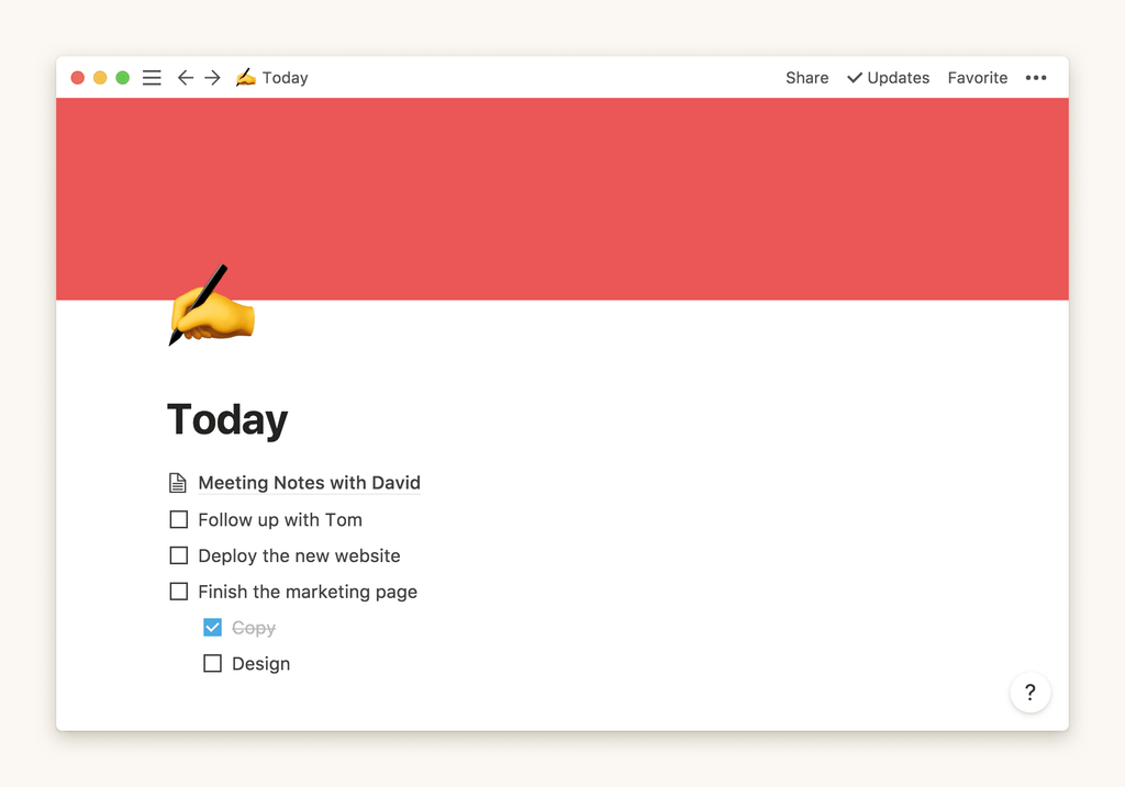 Notion screenshot 1